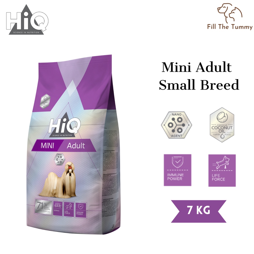 HiQ Premium Quality Mini Adult Dog Food 7kg Shopee Malaysia