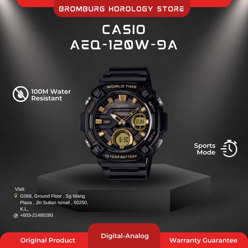 Reloj Casio Aeq-120w-9avcf Caballero | Meses sin interés
