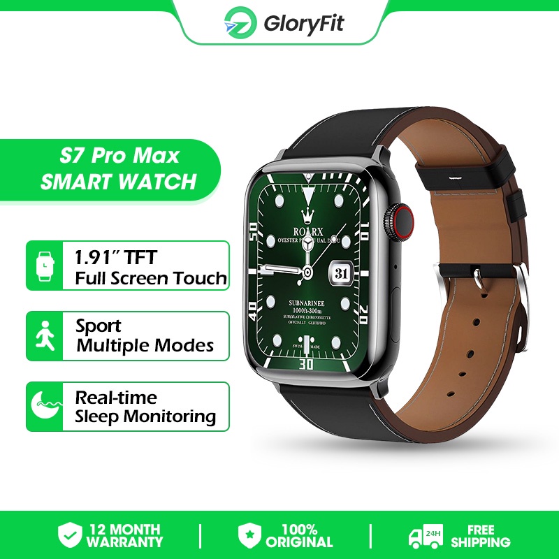 GloryFit S7 Pro max Series 7 Smart Watch 1.91" S7 Custom Wallpaper Bluetooth Call Waterproof