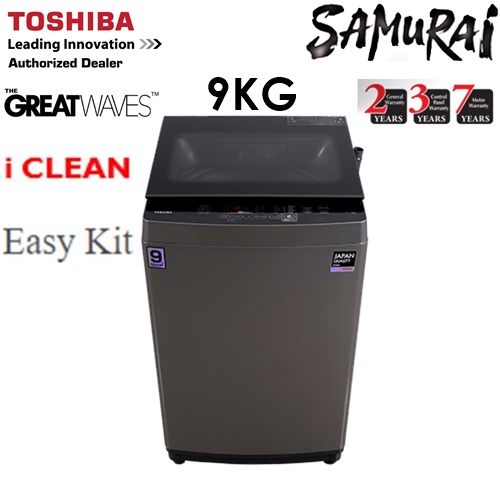 TOSHIBA FULLY AUTO WASHING MACHINE GREAT WAVES 9KG AWJ1000FM(SG