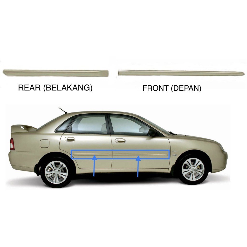 PROTON WAJA DOOR MOULDING LINING PAD OUTER /PROTECTOR , BODY MOULDING