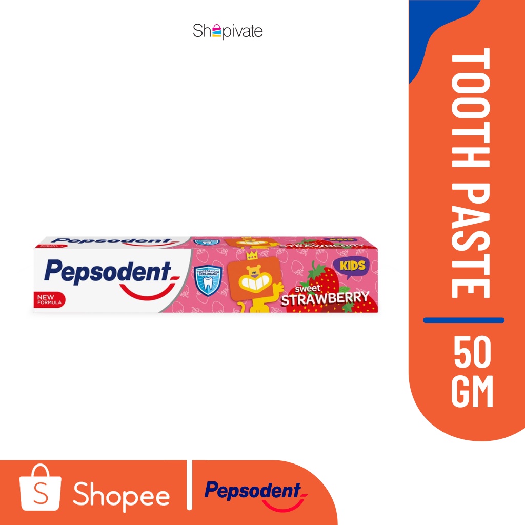 Pepsodent KIDS STRAWBERRY Toothpaste 50g (Exp Jul 2024) Shopee Malaysia