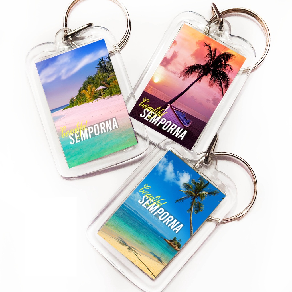 Keychain Semporna Sabah Beach Gift Souvenir