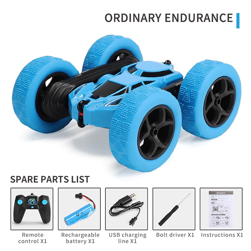 [Local Seller] EXTRA GIFT 360 Degrees Anti-collision Led Light RC Car Mini Remote Control Toys