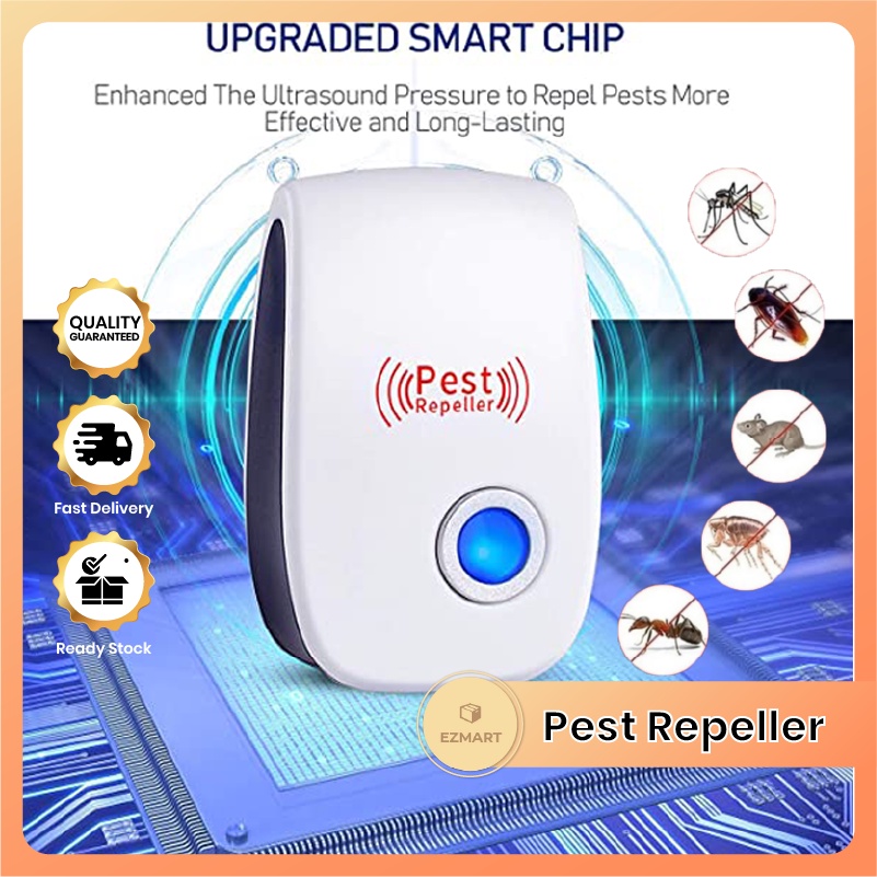 Ready Stock In Malaysia Pest Reject Ultrasonic Repeller Anti Mosquito Repellent Mouse Pest Control Rejector Insect Trap