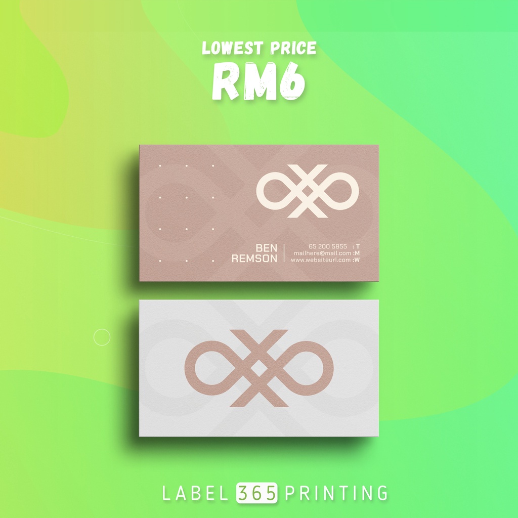 2-Sided Business Card/Name Card Printing [ONLY PRINTING]