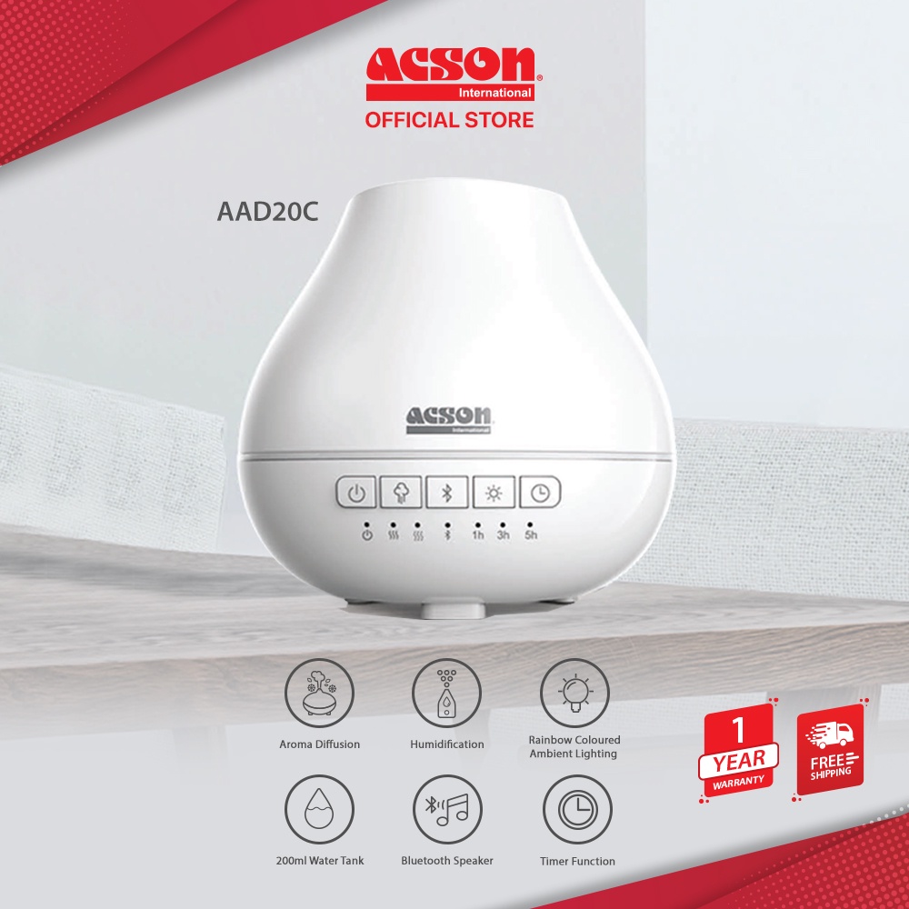 Acson Aroma Diffuser Speaker (200ml) AAD20C Humidifier Shopee Malaysia