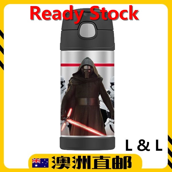 Thermos 355mL FUNtainer Vacuum Insulated Stainless Steel Drink Bottle - Star Wars Kylo Ren (Import from Australia)