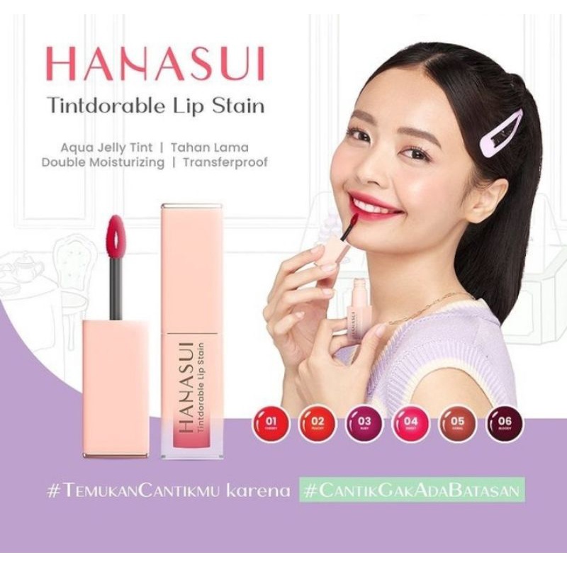 Hanasui Tintdorable Lip Stain Lip Tint Shopee Malaysia