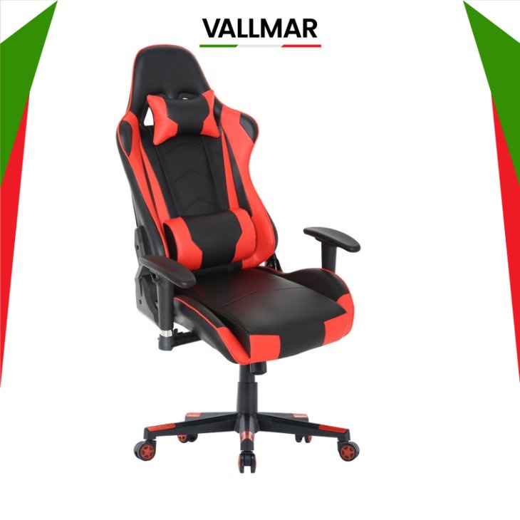 VALLMAR Gaming Chair Office Chair Adjustable Ergonomic Chair with ...