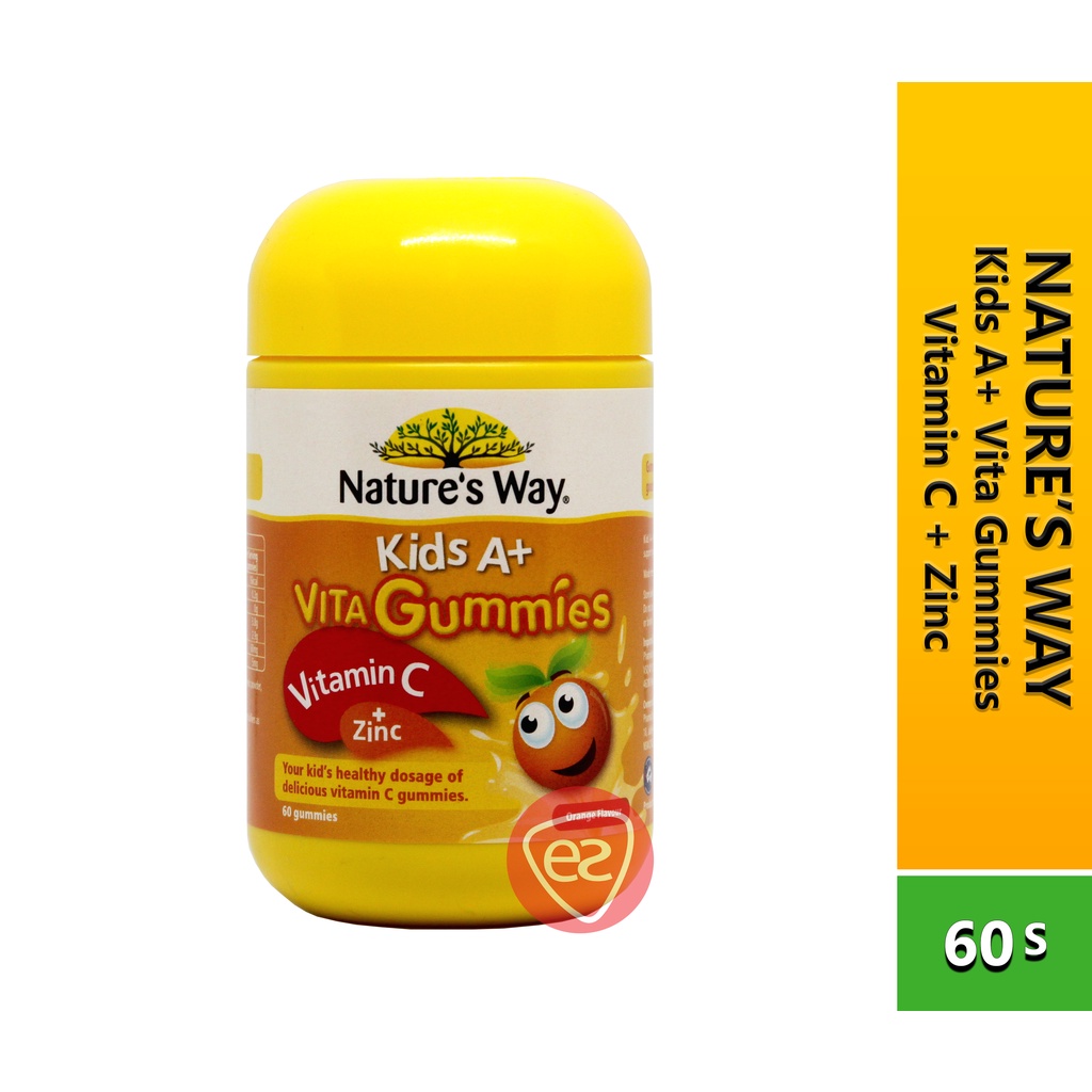 (EXP 03.2024) NATURE'S WAY KIDS A+ VITAGUMMIES VITAMIN C + ZINC GUMMIES