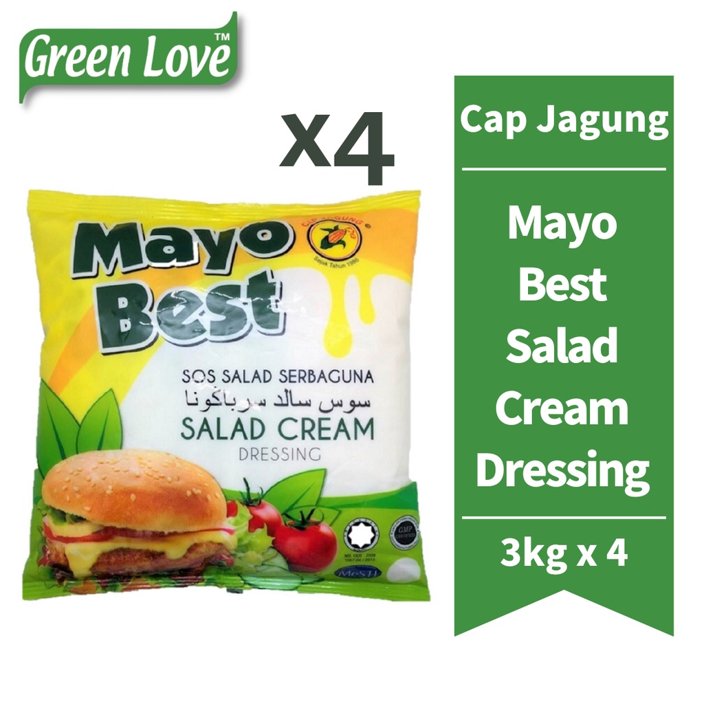 Mayo Best Salad Cream Mayonnaise 3kg x 4packs Shopee Malaysia