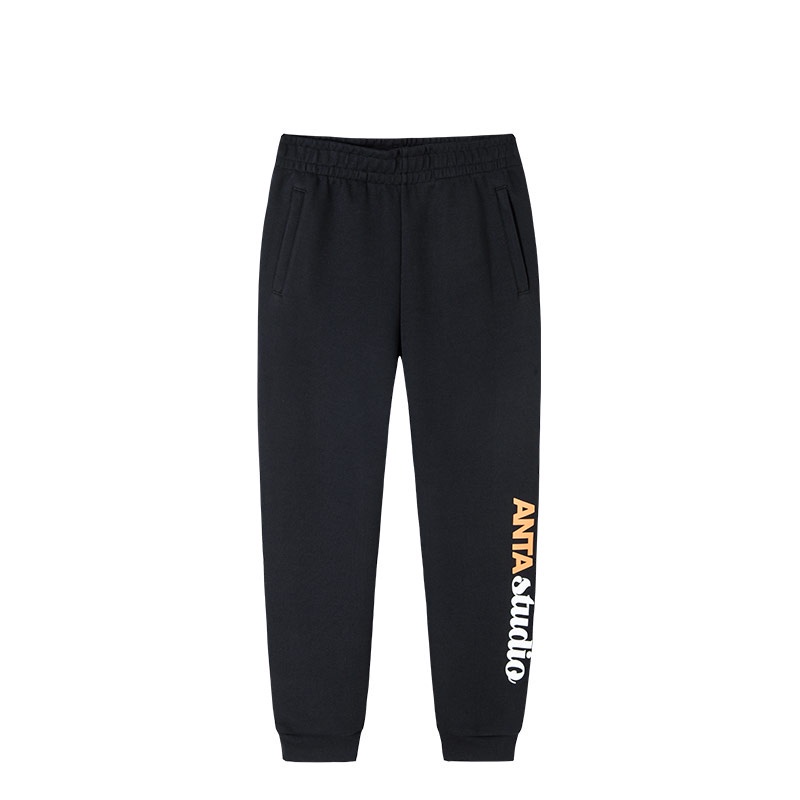 ANTA Women CrossTraining Knit Track Pants Basic Black/Snow White