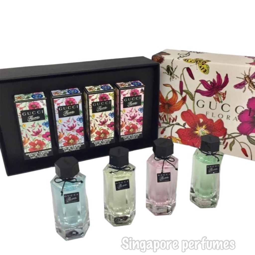 Gucci Flora for women Gift Set 4in1 (4x5ml) Shopee Malaysia