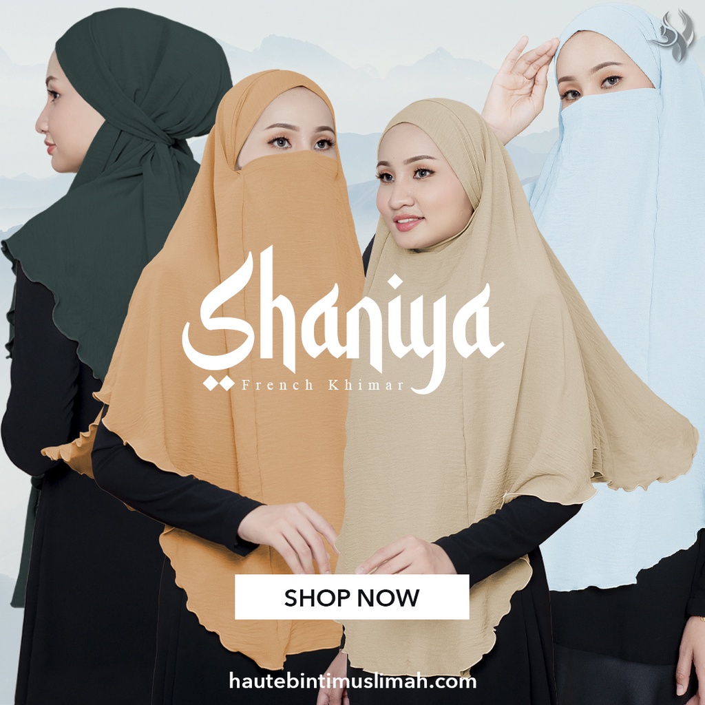 Hot Arrival Elegant Muslimah Style Shaniya Khimar Hijab by Haute Binti Muslimah