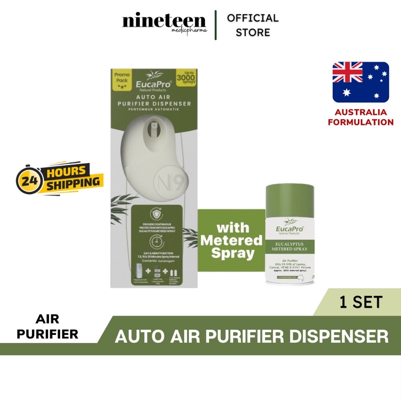 Eucapro Auto Air Purifier Dispenser with Eucalyptus Metered Spray ...