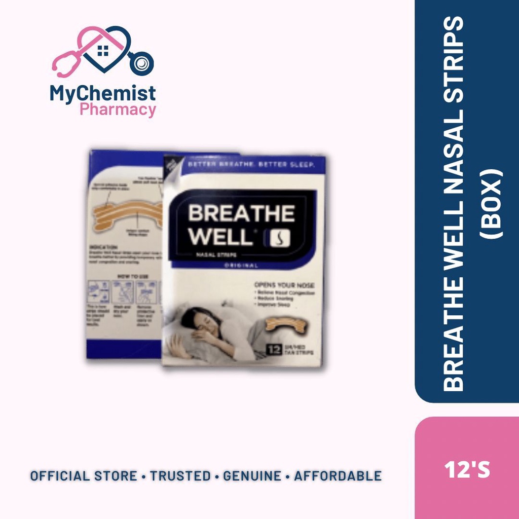 Breathe Well Original Nasal Strip Nose Strips to Reduce Snoring and