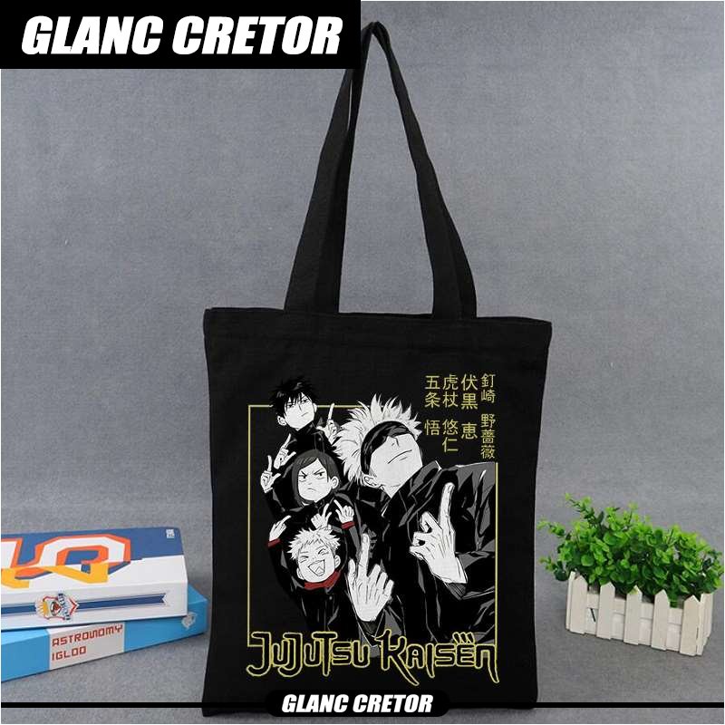 Korean Cute Cartoon Shoulder Bag Tote Bag Canvas Bag Harajuku Shopper 