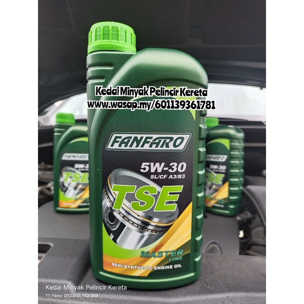 FANFARO Semi Synthetic 5w30 (1L) | Shopee Malaysia