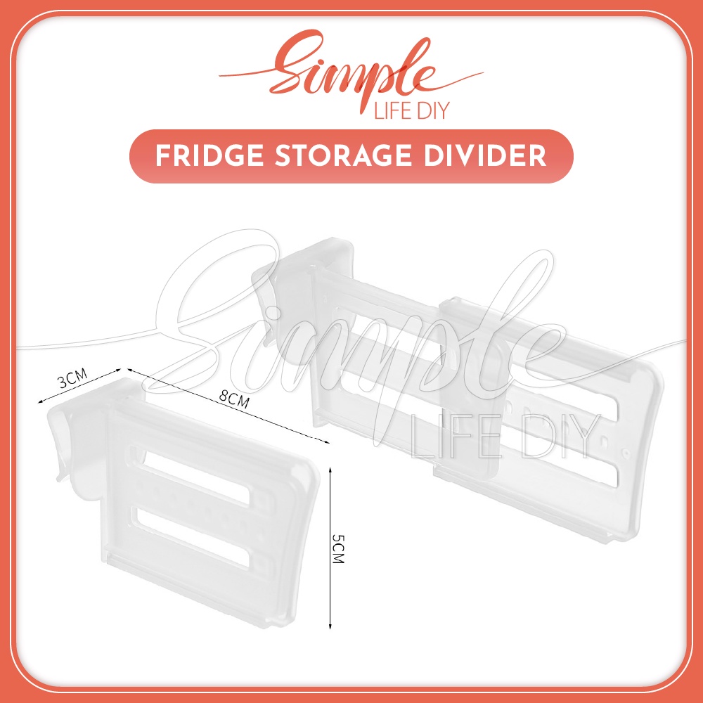 Fridge Compartment Storage Door Tray Adjustable Dividers Refrigerator