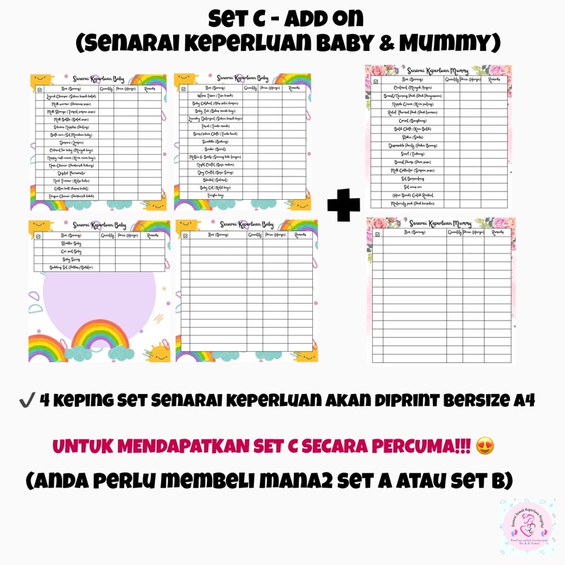 Plastik Bag Hospital Untuk Ibu & Bayi (Senarai Keperluan Baby & Mummy ...