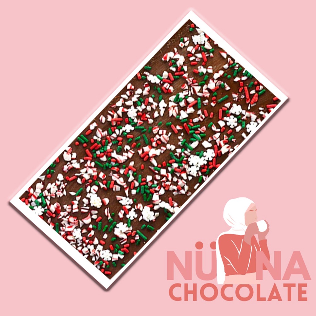 Candy Cane Sprinkles Chocolate Bar Nuna Chocolate's Shopee Malaysia