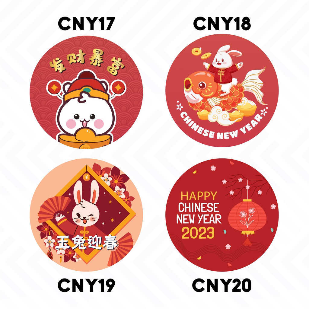 Chinese New Year Sticker2 - CNY Sticker - 新年贴纸 - 福字贴纸 | Shopee Malaysia