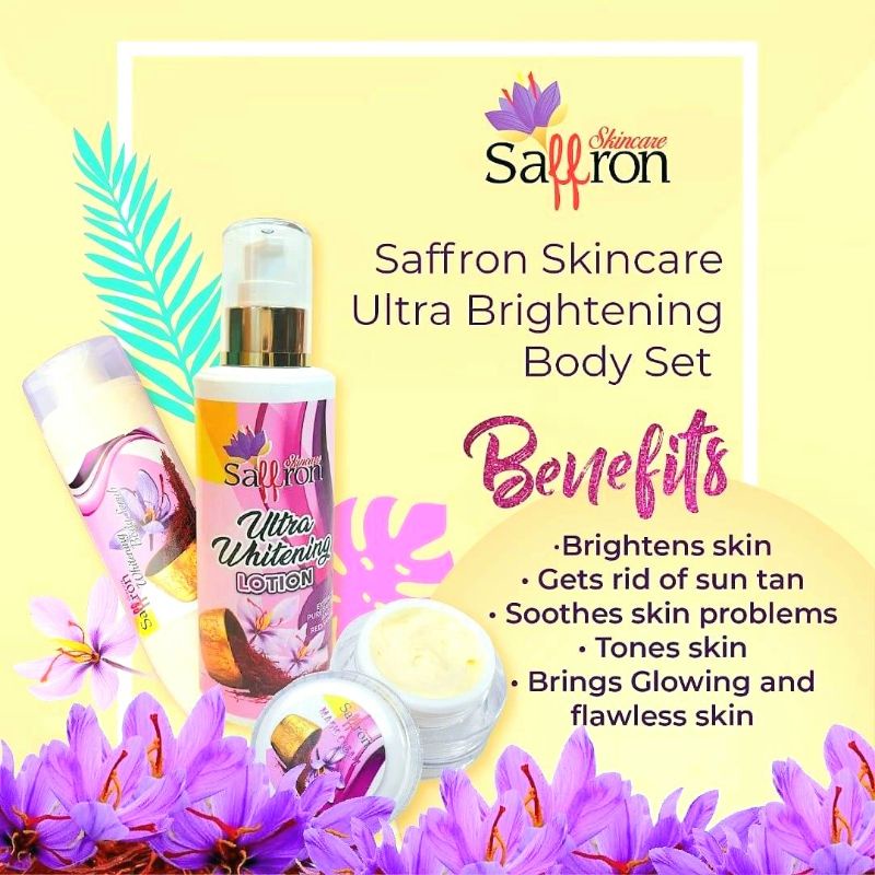 SAFFRON SKINCARE ORIGINAL ULTRA WHITENING/BRITENING 3 IN 1 ORGANIC