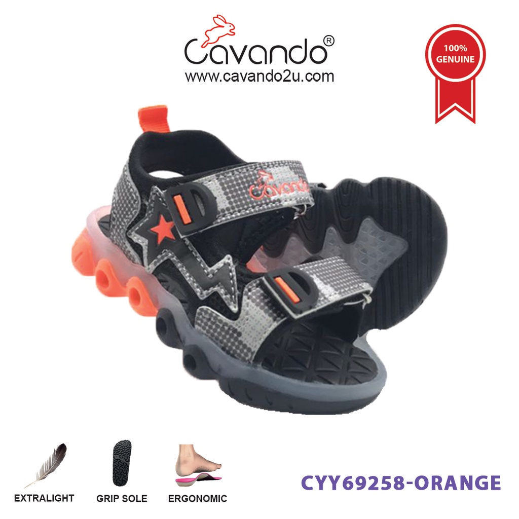 Cavando Toddler Sandals CYY69258 & CYY69259 (Orange / Yellow)