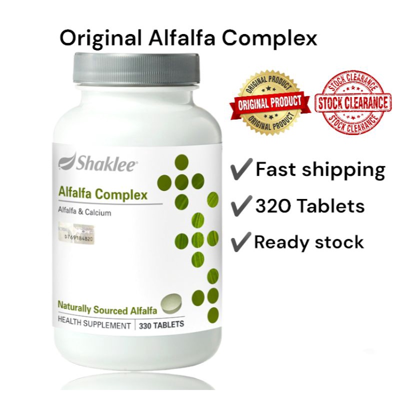 Shaklee alfalfa 700 Tablets (100 Original)(exp apr 2023) Shopee Malaysia