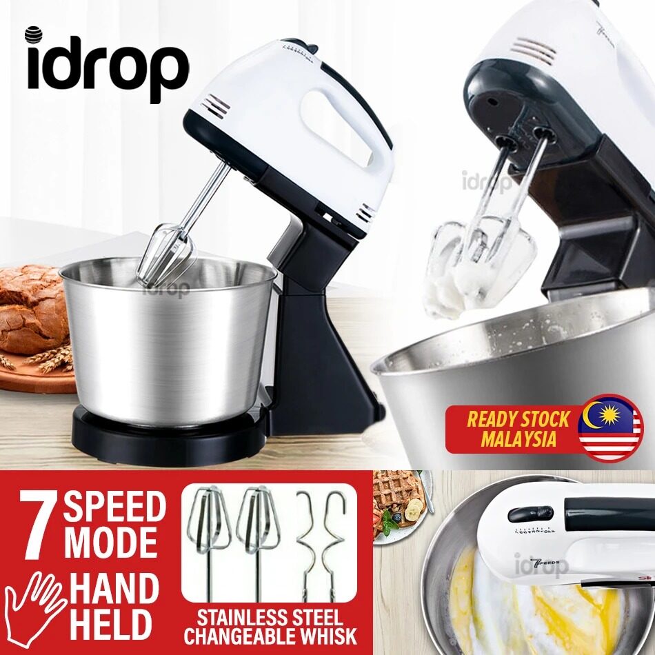 FREE GIFT idrop 7 SPEED Handheld Kitchen Electric Whisk Mixer Beater with Stand 