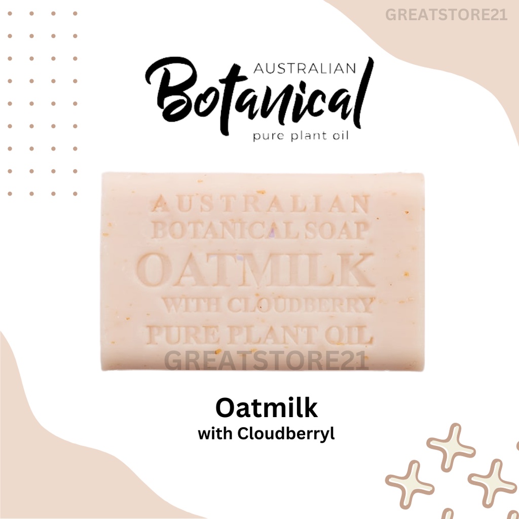 Australian Botanical Soap Oatmilk with Cloudberry 200g Natural Soap