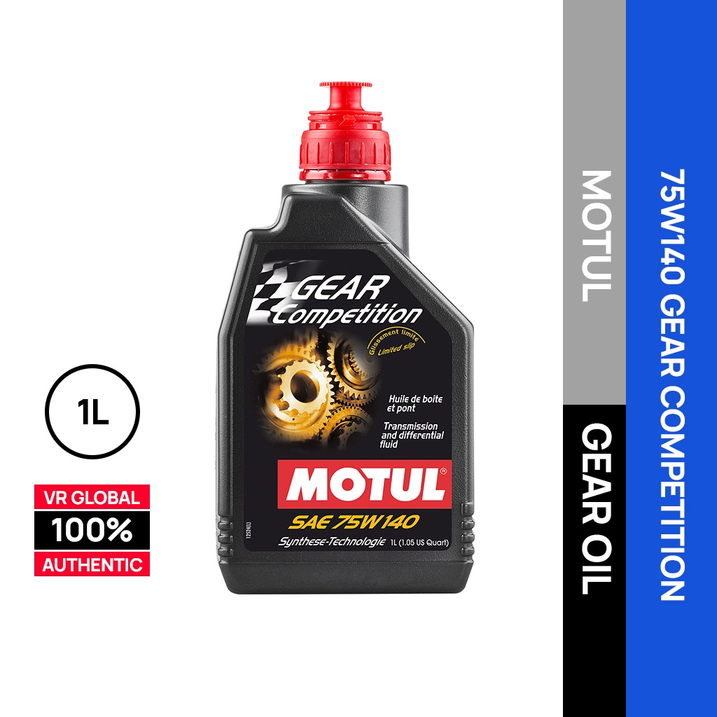 MOTUL 75W140 GEAR COMPETITION FULLY SYNTHETIC GEAR OIL 1L | Shopee Malaysia