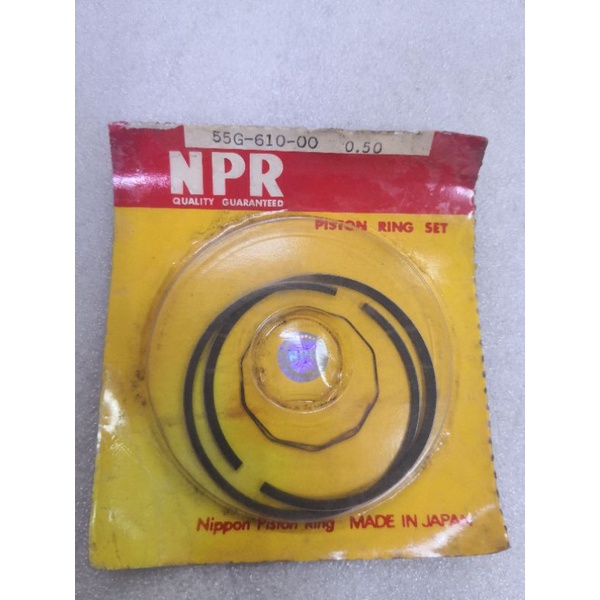 RXZ PISTON RING 100% ORIGINAL BRAND NPR MADE IN JAPAN/YAMAHA RXZ135/RXZ 135/55K PISTON RING SET