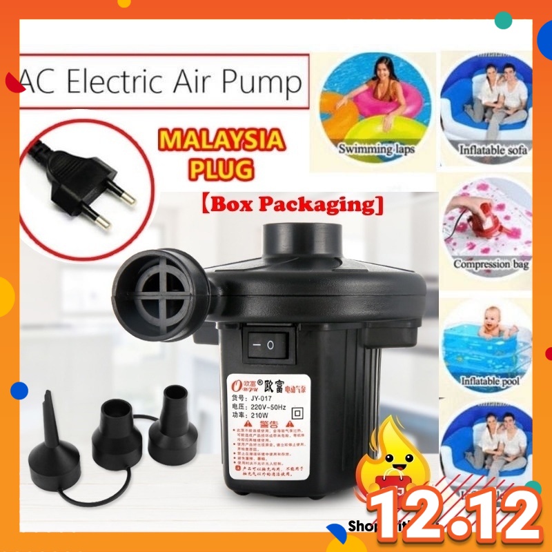 Electric Pump Inflatable Swimming Pool Bed Ball Float Electric Air Pump Pam