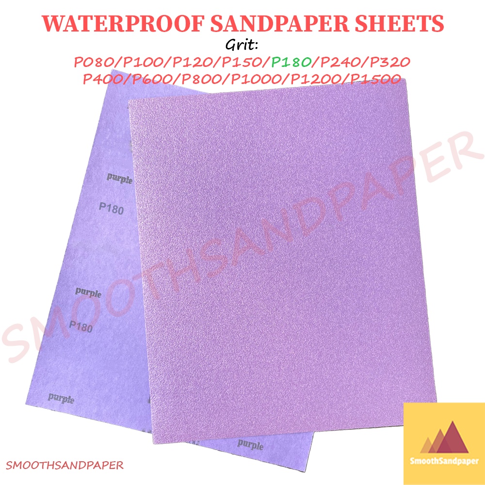 Sandpaper Sheet Waterproof Aluminium Oxide Kertas Pasir 9"X11" (230mmX280mm) 水磨紫砂 干湿两用 汽车家具抛光 image 7