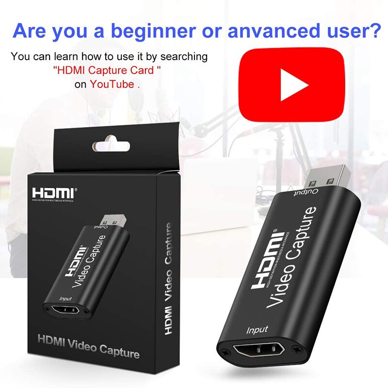 Mini Portable Video Capture Card USB 2.0 HDMI Video Grabber Record Box
