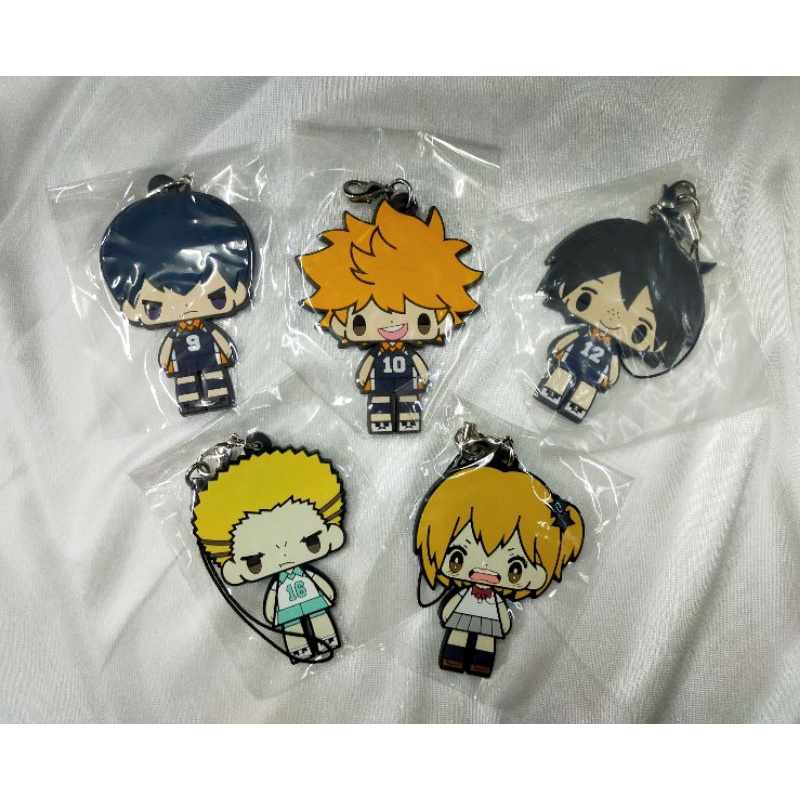 Tomy Haikyuu Rubber Strap Hinata Kageyama Keychain Yamaguchi Yachi ...