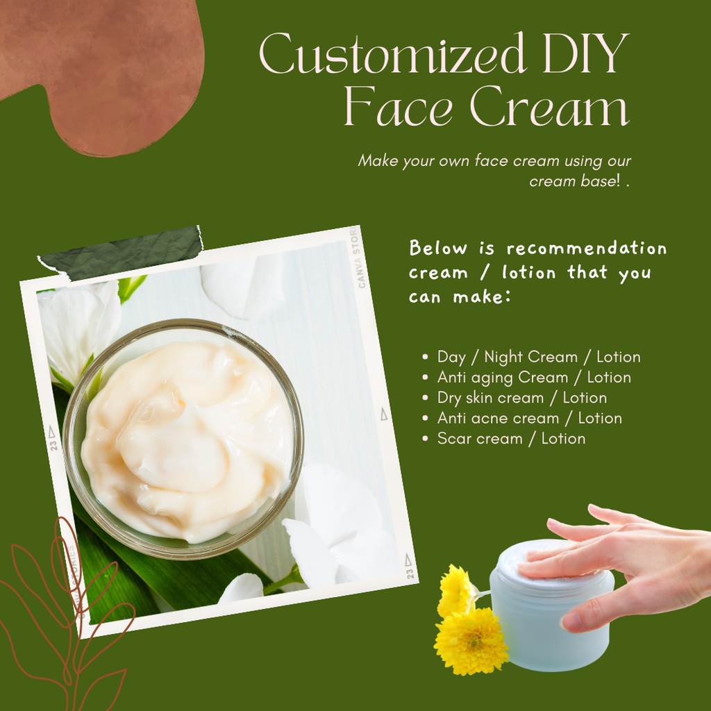 Natural Cream Base - DIY Face Cream , Face Moisturizer, Lotion | Shopee  Malaysia