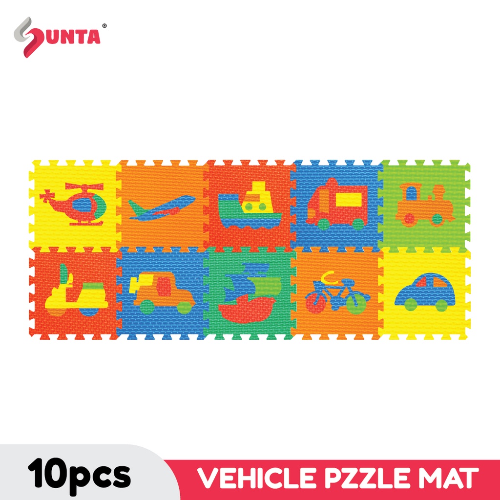 SUNTA Vehicle Puzzle Play Mat (10pcs) Shopee Malaysia