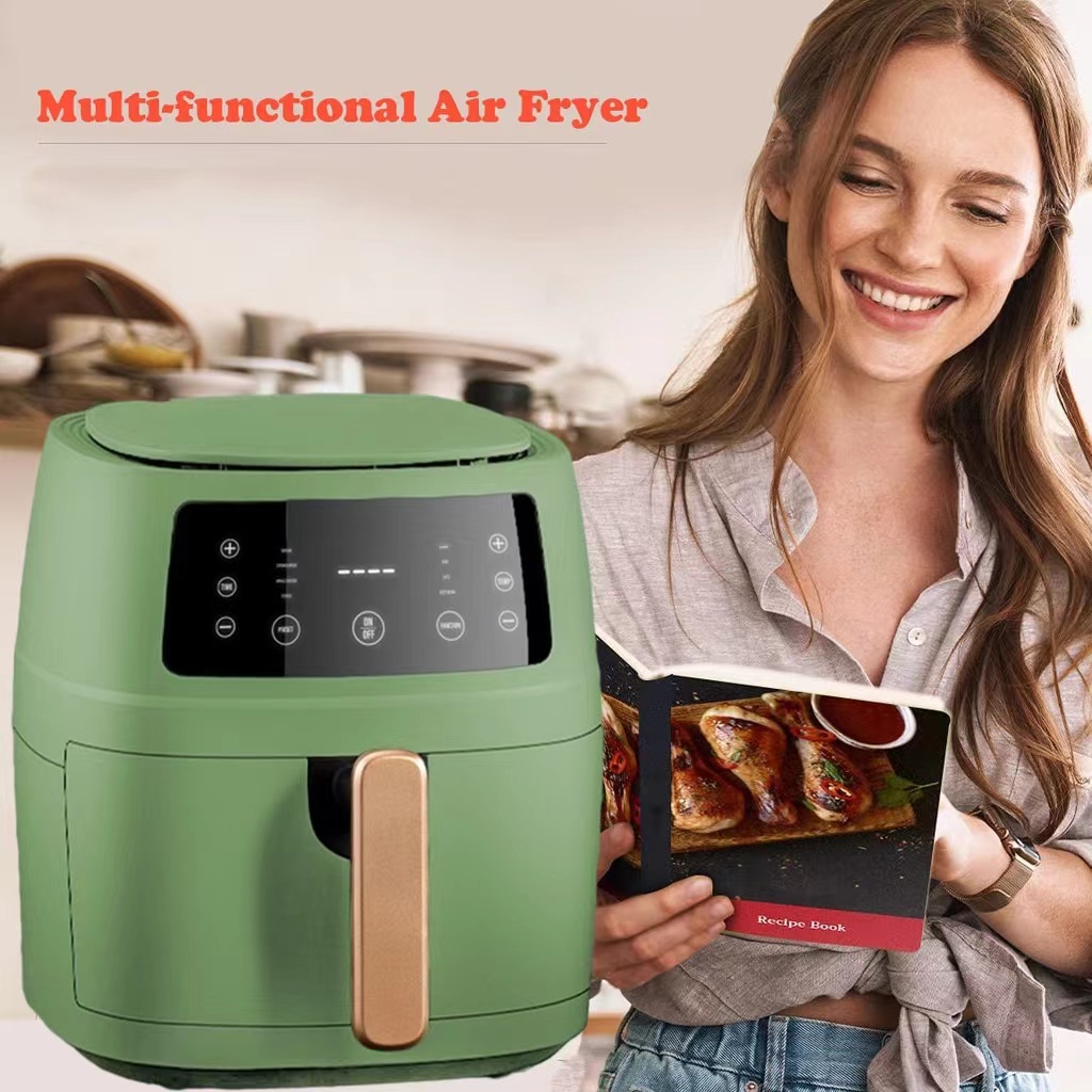 Silver Crest 8L 1400w Smart Air Fryer Electric Oilless Cooker with Lcd Screen Fryer
