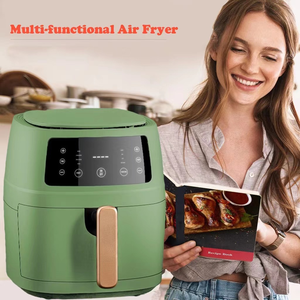 【Ready Stock】SILVER CREST 8L 1400W Smart Air Fryer Electric Oilless Cooker with LCD Screen  Health Fryer