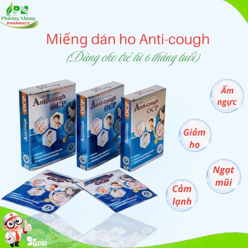 Anticough COUGH Reducing Patch, Warm Chest Tampalan Mengurangkan