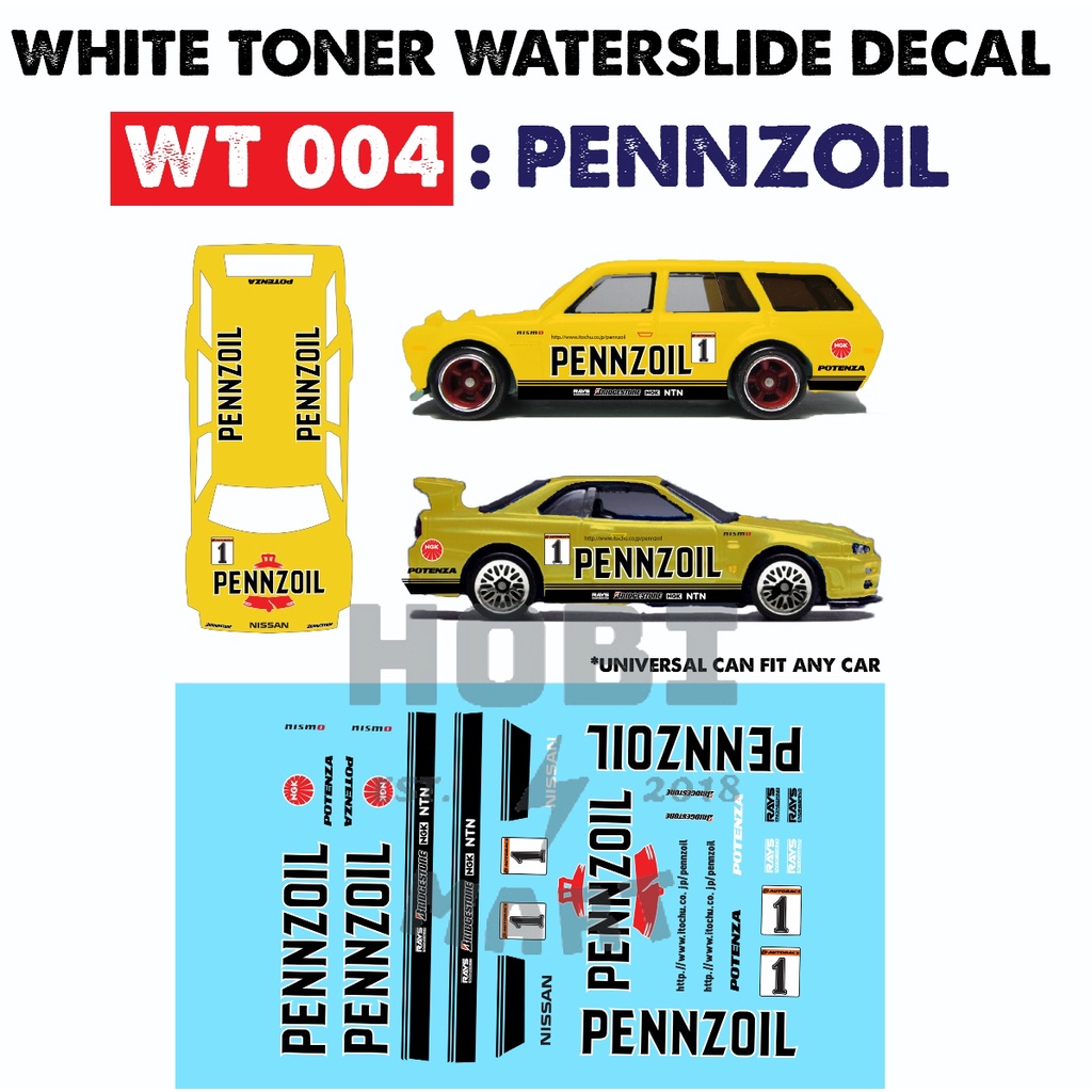 thumbnail image 2 of HOT WHEELS TOYOTA AE86 Trueno Custom Universal WaterSlide Decal 1/64 2 of 11