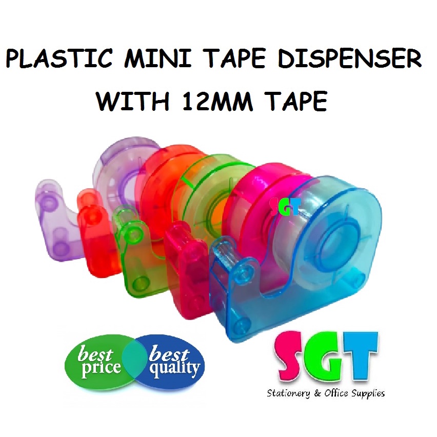 Plastic Mini Tape Dispenser ( with 12mm tape ) Shopee Malaysia
