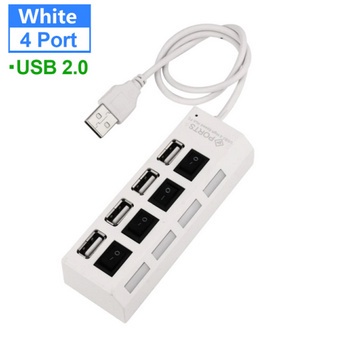 [LOCAL SELLER] EXTRA GIFT USB HUB 2.0 USB SPLITTER MULTI USB HUB POWER ADAPTER SWITCHER ADAPTER FOR LAPTOP PC COMPUTER+