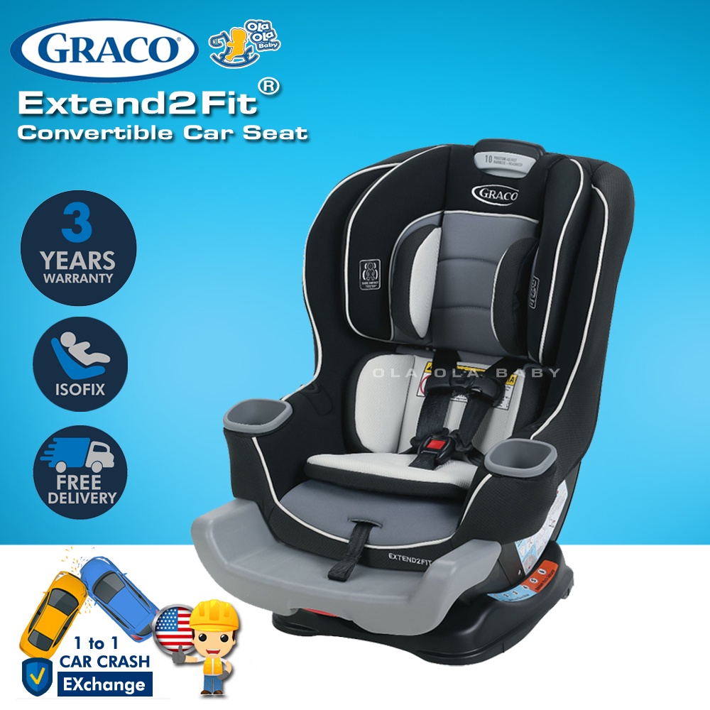 Jual Graco 1964704 Extend Fit Convertible Car Seat Graco Milestone