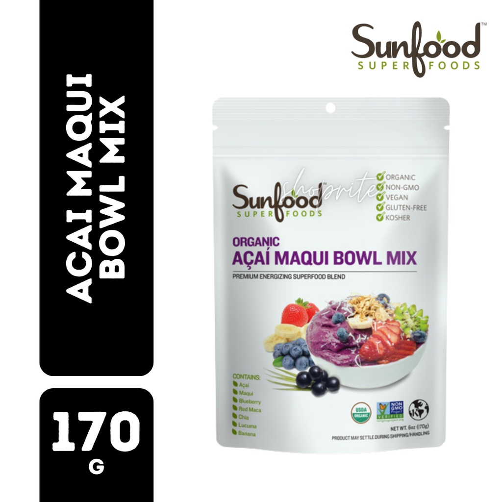 Sunfood Superfoods Organic Acai Maqui Bowl Mix