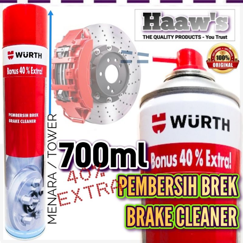 NEW 700ML ORIGINAL WURTH SPRAY TYPE BRAKE CLEANER TOWER ZISE CALIPER