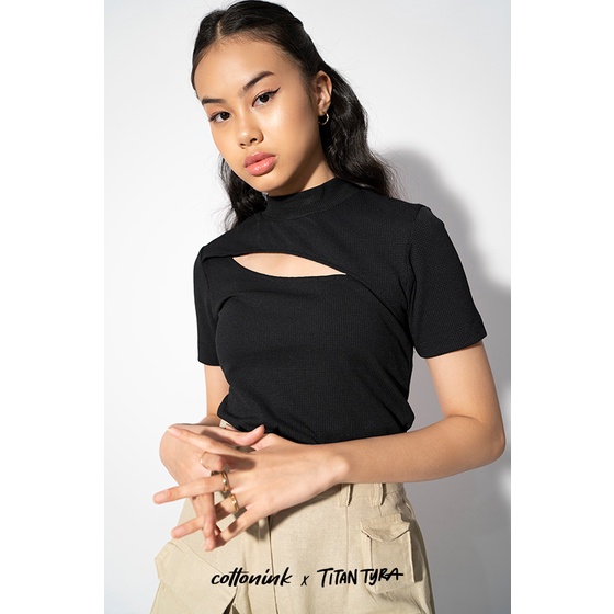 Cottonink - Top Black Savvy Top